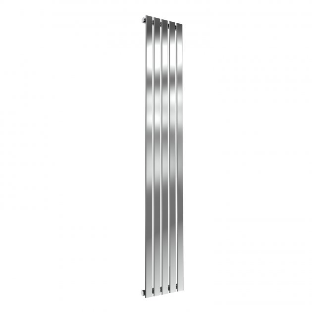 Reina Flox Designer Stainless Steel Single Vertical Radiator 1800mm High x 295mm Wide - Polished - RNS-FTX180029SP