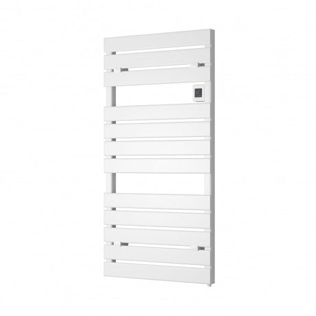 Reina Gia Flat Panel 1120mm High x 550mm Wide Electric Heated Towel Rail - White - DE - GIA1025W - TAP 'N' SHOWER
