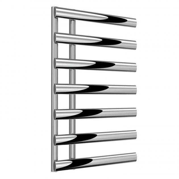 Reina Grace Modern chrome heated towel rail 780mm high by 500mm wide with contemporary design