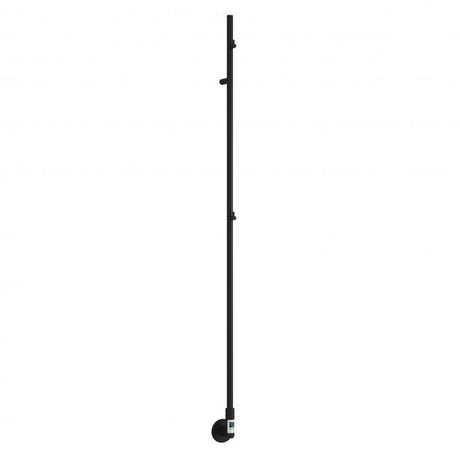 Reina Ines Electric Vertical 1500mm Towel Rail Bar - Matt Black - DE - INS1502K - TAP 'N' SHOWER