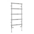 Reina Lecco 900mm High x 500mm Wide Designer Heated Towel Rail - Chrome - RND - LCO0905C - TAP 'N' SHOWER
