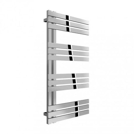 Reina Lovere modern vertical designer radiator with polished finish, 960mm high and 500mm wide for efficient heating and sleek space-saving design