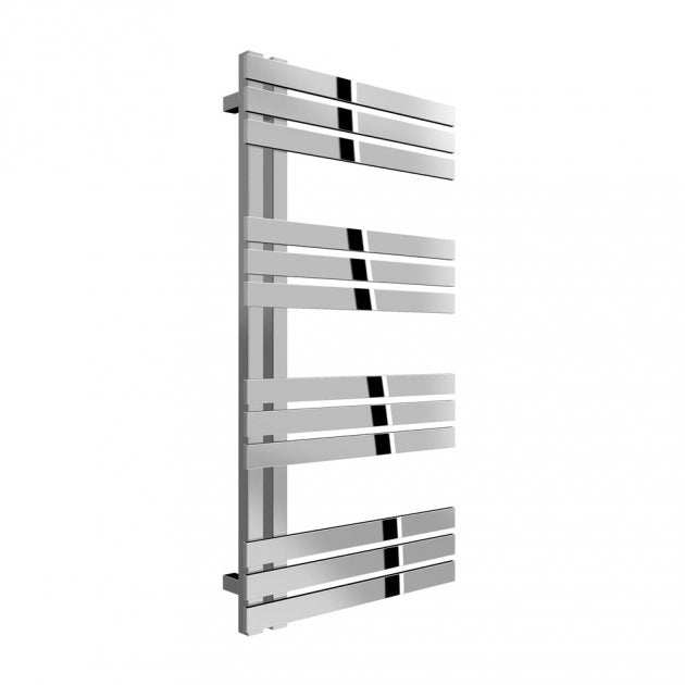 Reina Lovere modern vertical designer radiator with polished finish, 960mm high and 500mm wide for efficient heating and sleek space-saving design