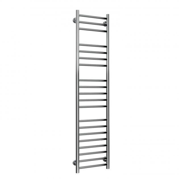 Reina Luna Straight 1500mm High x 350mm Wide Heated Towel Rail - Stainless Steel - RNS - LN35150 - TAP 'N' SHOWER