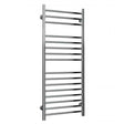 Reina Luna Straight Stainless Steel Heated Towel Rail 1200mm high with polished finish for warm, dry towels in modern bathrooms