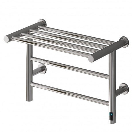 Reina Maira Designer 350mm High x 500mm Wide Electric Heated Towel Rail - Polished - DE - MAR0355C - TAP 'N' SHOWER