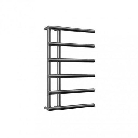 Reina Matera modern chrome heated towel rail 772mm high by 500mm wide with five horizontal bars