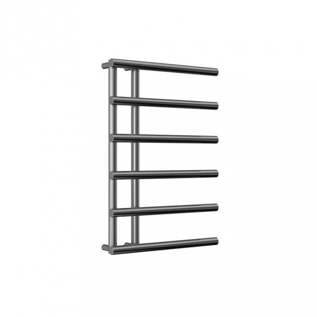 Reina Matera modern chrome heated towel rail 772mm high by 500mm wide with five horizontal bars