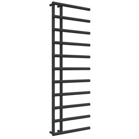 Reina Matera 1412mm High x 500mm Wide Designer Heated Towel Rail - Anthracite - RND - MTR5141A - TAP 'N' SHOWER