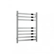 Reina Misa Designer 720mm High x 530mm Wide Heated Towel Rail - Polished Stainless Steel - RNS - MSA072 - TAP 'N' SHOWER