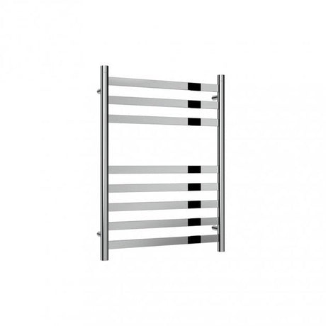 Reina Misa Designer 720mm High x 530mm Wide Heated Towel Rail - Polished Stainless Steel - RNS - MSA072 - TAP 'N' SHOWER
