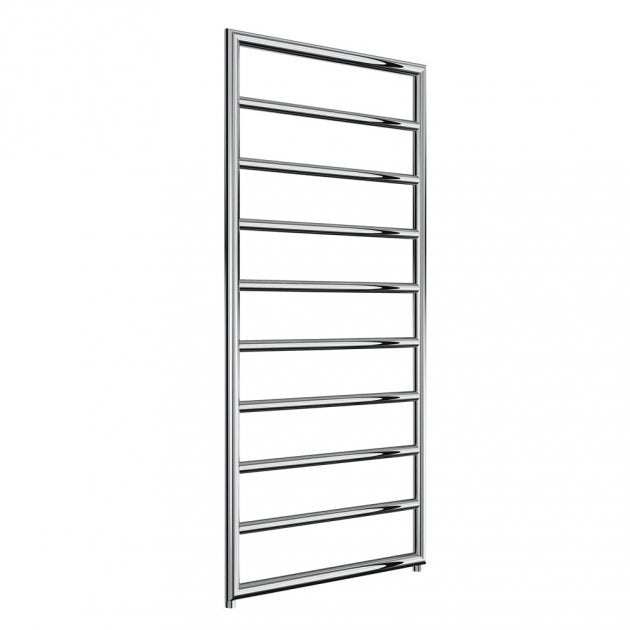 Reina Nardo Modern Designer Heated Towel Rail chrome finish 1200mm high by 550mm wide for contemporary bathrooms