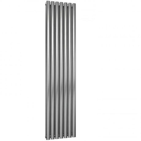 Reina Nerox Modern Double Designer Vertical Radiator 1800mm High x 413mm Wide - Brushed - RNS-NRX1807SD
