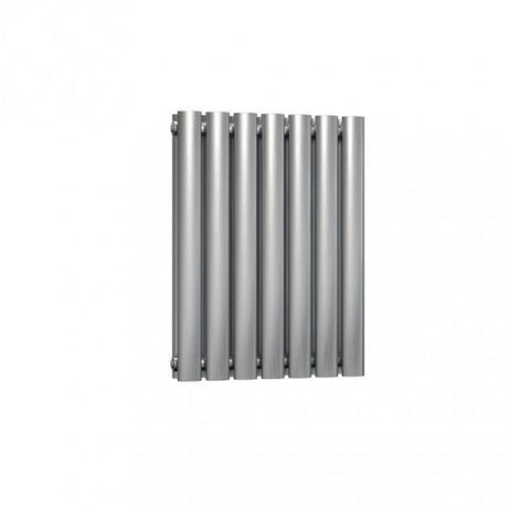 Reina Nerox Double Designer Stainless Steel Horizontal Radiator 600mm High x 413mm Wide - Brushed - RNS-NRX607SD