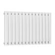 Reina Neva Modern Single Designer Horizontal Radiator 550mm High x 826mm Wide - White - RND-HNV14