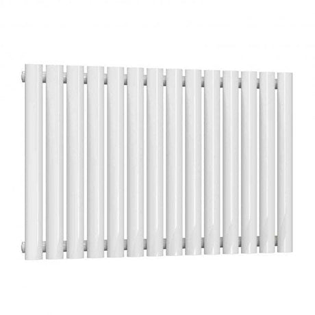 Reina Neva Modern Single Designer Horizontal Radiator 550mm High x 826mm Wide - White - RND-HNV14