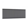 Reina Neva 550mm High x 1416mm Wide Single Designer Horizontal Radiator - Anthracite - RND - HNV24A - TAP 'N' SHOWER