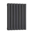 Reina Neva Double Designer Radiator 550mm High x 413mm Wide - Anthracite - RND-HNV7AD