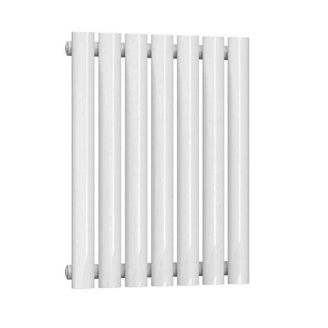 Reina Neva Modern Single Designer Horizontal 550mm High x 413mm Wide - White - RND-HNV7