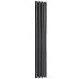 Reina Neva Double Radiator anthracite vertical designer steel heater 1500mm high