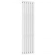 Reina Neva 1500mm High x 354mm Wide Single Designer Radiator - White - RND - NV3515W - TAP 'N' SHOWER