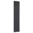 Reina Neva Double Designer Radiator 1800mm High x 354mm Wide - Anthracite - RND - NV3518AD - TAP 'N' SHOWER