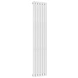 Reina Neva 1800mm High x 354mm Wide Single Designer Radiator - White - RND - NV3518W - TAP 'N' SHOWER