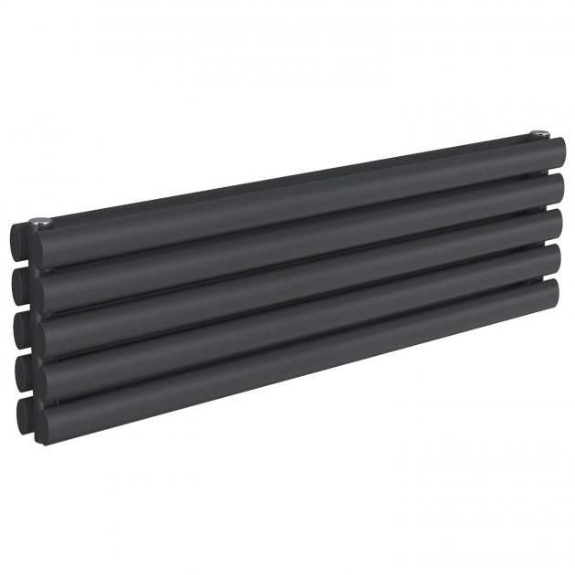Reina Nevah Modern Double Designer Horizontal Radiator 295mm High x 1000mm Wide - Anthracite - RND-NVH210DA