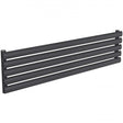 Reina Nevah Modern Single Designer Horizontal Radiator 295mm High x 1200mm Wide - Anthracite - RND - NVH212SA - TAP 'N' SHOWER
