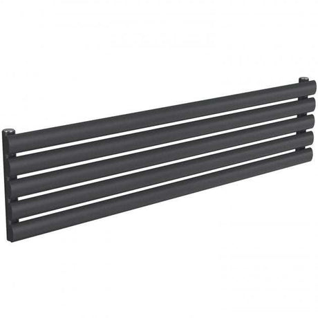 Reina Nevah Modern Single Designer Horizontal Radiator 295mm High x 1200mm Wide - Anthracite - RND-NVH212SA