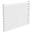 Reina Nevah Modern Single Designer Horizontal Radiator 590mm High x 800mm Wide - White - RND-NVH508SW