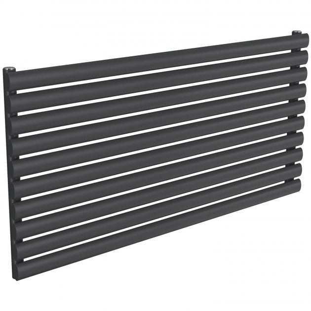 Reina Nevah Modern Single Designer Horizontal Radiator 590mm High x 1200mm Wide - Anthracite - RND-NVH512SA