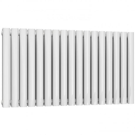Reina Neval Double Horizontal 600mm High x 994mm Wide Aluminium Radiator - White - A - NVL06099DW - TAP 'N' SHOWER