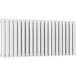 Reina Neval Double Horizontal 600mm High x 1171mm Wide Aluminium Radiator - White - A - NVL06117DW - TAP 'N' SHOWER