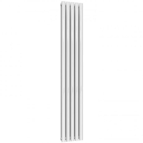 Reina Neval Double Vertical 1800mm High x 286mm Wide Aluminium Radiator - White - A - NVL18028DW - TAP 'N' SHOWER