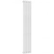 Reina Neval Single Vertical 1800mm High x 286mm Wide Aluminium Radiator - White - A - NVL18028SW - TAP 'N' SHOWER