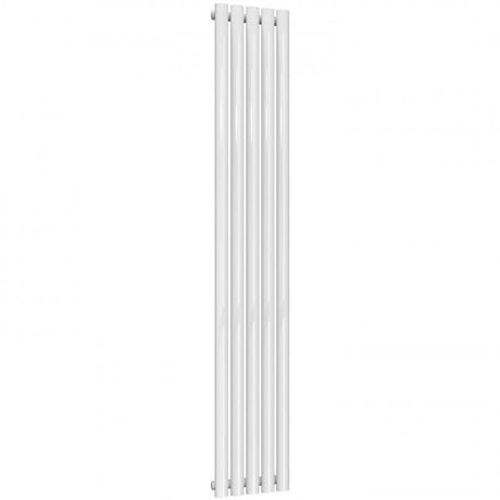 Reina Neval Single Vertical 1800mm High x 286mm Wide Aluminium Radiator - White - A - NVL18028SW - TAP 'N' SHOWER