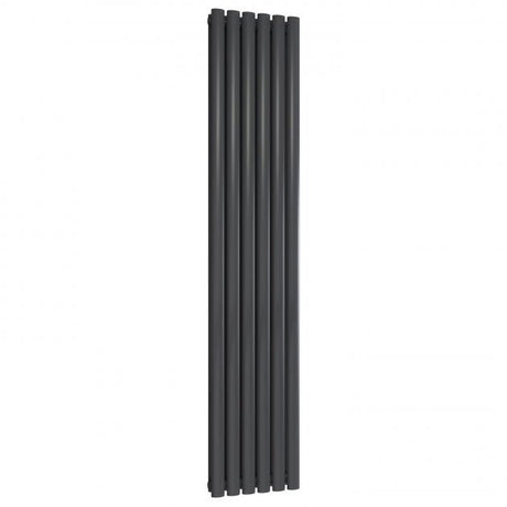 Reina Neval Double Vertical 1800mm High x 345mm Wide Aluminium Radiator - Anthracite - A - NVL18034DA - TAP 'N' SHOWER