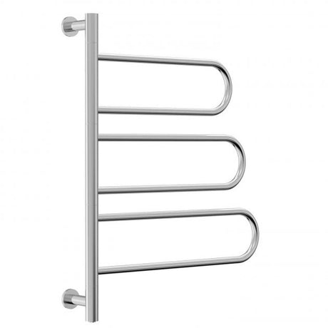 Reina Orne 750mm High x 550mm Wide Electric Designer Heated Towel Rail - Polished - DE - ORN7555P - TAP 'N' SHOWER