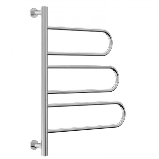 Reina Orne 750mm High x 550mm Wide Electric Designer Heated Towel Rail - Polished - DE - ORN7555P - TAP 'N' SHOWER