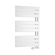 Reina Pettino 823mm High x 550mm Wide Flat Panel Heated Towel Rail - White - RND - PTN082W - TAP 'N' SHOWER