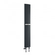Reina Picoli Vertical 1500mm High x 280mm Wide Designer Radiator - Anthracite - RND - PCL150A - TAP 'N' SHOWER
