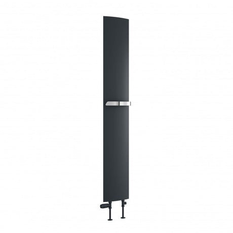Reina Picoli Vertical 1500mm High x 280mm Wide Designer Radiator - Anthracite - RND - PCL150A - TAP 'N' SHOWER