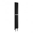 Reina Picoli Vertical 1500mm High x 280mm Wide Designer Radiator - Black - RND - PCL150K - TAP 'N' SHOWER