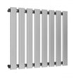 Reina Pienza Designer 550mm High x 655mm Wide Horizontal Radiator - Chrome - RND - PNZ655 - TAP 'N' SHOWER