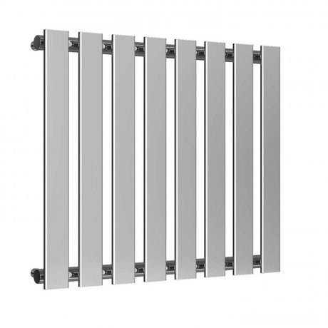 Reina Pienza Designer 550mm High x 655mm Wide Horizontal Radiator - Chrome - RND - PNZ655 - TAP 'N' SHOWER