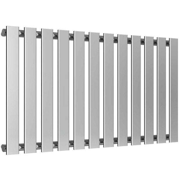 Reina Pienza Modern Designer Horizontal Radiator 550mm High x 995mm Wide - Chromne - RND-PNZ995