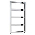 Reina Rezzo Designer Vertical Heated Towel Rail 740mm High x 450mm Wide - Chromne - RND - REZ074045 - TAP 'N' SHOWER