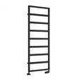 Reina Rezzo 1460mm High x 450mm Wide Designer Heated Towel Rail - Black - RND - REZ146045K - TAP 'N' SHOWER