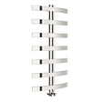 Reina Riesi Designer Vertical Heated Towel Rail 1200mm High x 600mm Wide - Polished - RNS - RIE612 - TAP 'N' SHOWER